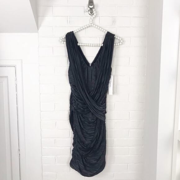 Nicole Miller Dresses & Skirts - NWT Nicole Miller Sample Black Drape Formal Cocktail Dress Size 4
